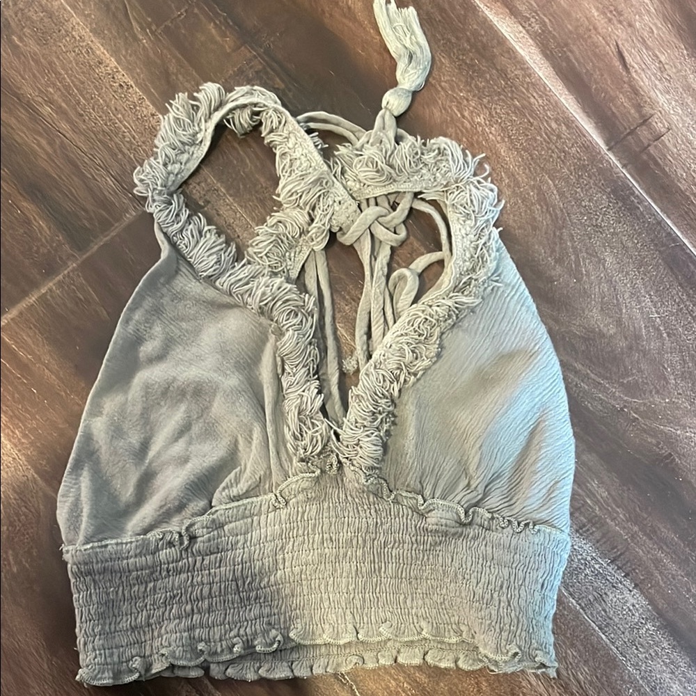 Stylish Gray Halter Top